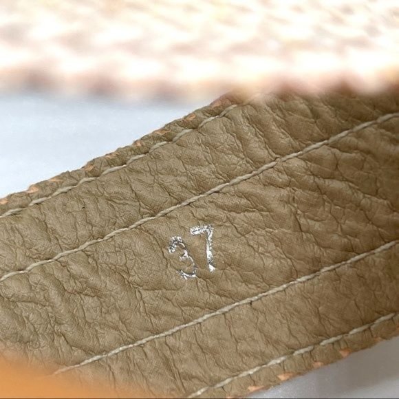 NorthStyle Espadrille Sandals Slip-on Block Heel Criss-Cross Pink Gold Size 37 - Picture 10 of 12